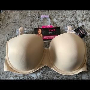 New! MaidenForm Nude Strapless Bra!! Size: 40DD!!